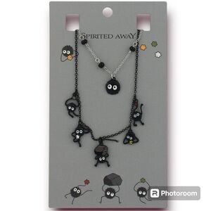 Studio Ghibli Spirited Away Soot Sprite Necklace Set